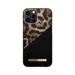 iDeal Of Sweden - Coque Rigide Fashion Atelier Midnight Leopard - Couleur : Noir - Modèle : iPhone 12 Pro