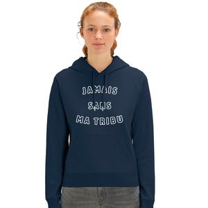 Sweat À Capuche Femme - Jamais Sans Ma Tribu 2 Mpt - Navy - Taille M