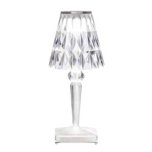 BATTERY-Lampe baladeuse LED d'extérieur rechargeable H22cm Transparent
