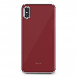 Moshi - Coque Rigide iGlaze - Couleur : Rouge - Modèle : iPhone Xs Max