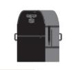 Housse de Bodyboard SINGLE - Noir Gris