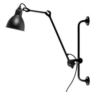 Lampe Gras N°210-Applique hauteur réglable acier H78cm Noir