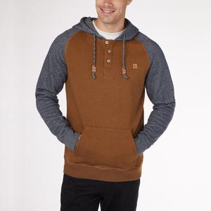 Sweat à Capuche Obreon Hoodie - Rubber Brown Dark Ocean-XL