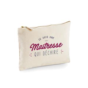 Trousse Je Suis Une Maîtresse Qui Déchire - Naturel - Taille TU