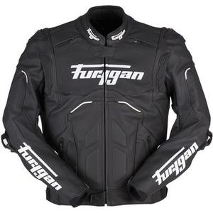 Furygan Raptor Evo 2 Veste en cuir de moto, noir-blanc, taille 2XL