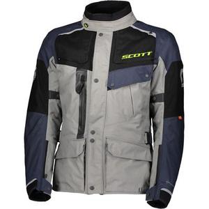 Scott Voyager Dryo Veste textile de moto, gris-bleu, taille M