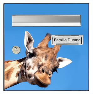 Sticker pour boîte aux lettres, Girafe curieuse