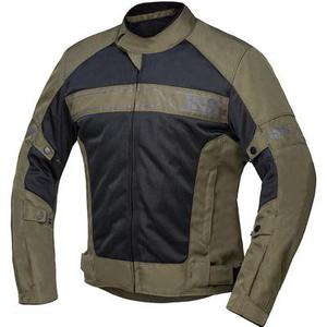 IXS Evo-Air Veste textile de moto, noir-vert, taille L