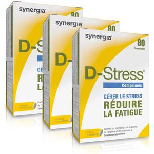 D-stress Lot De 3 + 1 Vitamine D3 Offerte – Magnésium Hautement Assimilé