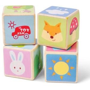 Cubes en bois premier Age Le Toy Van 'Amis de la forêt' - Jouets e