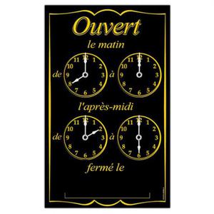 Pendulette affichage horaire en aluminium