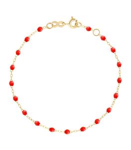 Gigi Clozeau - Femme - Bracelet Or Jaune et Perles de résine - Rouge