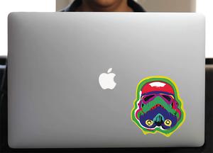 Sticker pour Macbook ou PC, STORMTROOPER TRIBAL H.13 cm