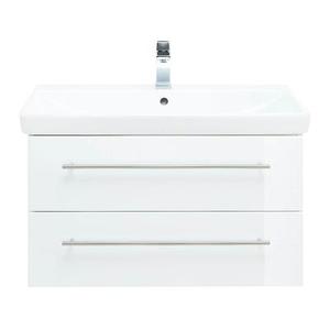 Meuble SDB avec vasque de Villeroy & Boch Avento 80cm blanc brillant