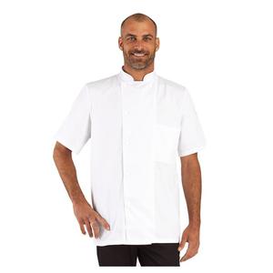 Veste de cuisine manches courtes professionnelle de travail à manches courtes mixte hôtel restaurant restauration serveur