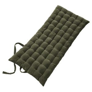 HARRIS - Matelas de Sol 60x120cm Velours de Coton Capitonné Coloris Thym