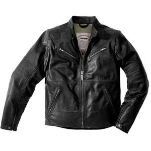 Spidi Garage Veste de moto en cuir, noir, taille 56
