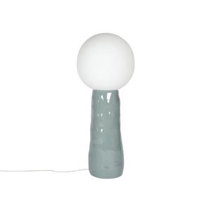 KOKESHI MEDIUM-Lampe de sol Verre/Céramique H112cm Gris