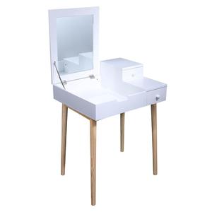 Karen - coiffeuse blanche avec miroir intégré