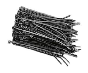 Colliers de serrage nylon noir 14cm 100 pièces