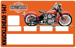 Sticker pour carte bancaire, Harley Davidson KNUCKLEHEAD 1947