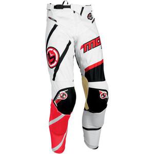 Moose Racing S7 M1 Pantalon de motocross, blanc-rouge, taille 30