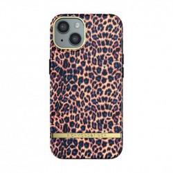 Richmond & Finch - Coque Rigide Apricot Leopard - Couleur : Multicolore - Modèle : iPhone 13