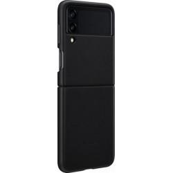 Samsung - Coque Rigide Cuir - Couleur : Noir - Modèle : Galaxy Z Flip 3