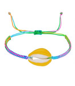Maison Irem - Femme - Bracelet à coquillage Pino coloré - Jaune