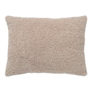 PRISCA - Coussin 45x60 Imitation Laine Beige