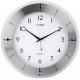 Pendule VEDETTE VP40019, horloge design murale en verre & aluminium, à trotteuse silencieuse, diamètre 31 cm