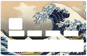 Sticker pour carte bancaire, La Grande Vague de Kanagawa de Hokusai