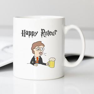 Mug Happy Roteur - Blanc - Taille TU