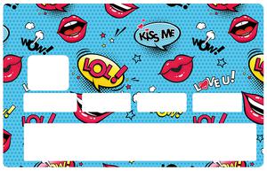 Sticker pour carte bancaire, Kiss and LoL