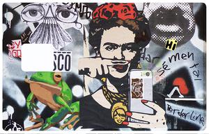 Autocollant pour carte bancaire, Stickers pour carte bancaire, FRIDA WALL - format US