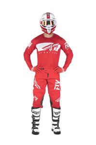 Tenue Cross 2019 Fly Racing Kinetic Shield - Rouge Blanc