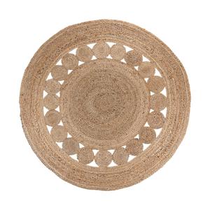 THANE - Tapis Rond Ø150cm Ajouré en Fibre de Jute