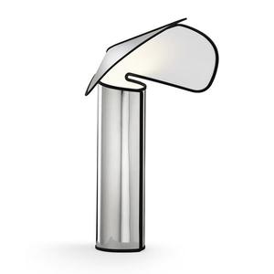 CHIARA-Lampe à poser avec Variateur Aluminium H41cm Argenté