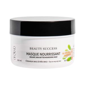 Beauty Success Masque Nourrissant Au Beurre de Karité Bio Pot 200 ml