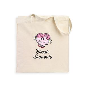 Totebag Soeur D Amour Coeur - Naturel - Taille TU