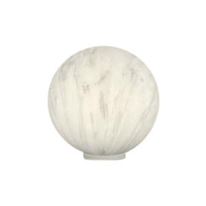 MINERAL-Lampe à poser effet marbre Polyéthylène Ø30cm Blanc