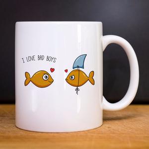 Mug I Love Bad Boys - Blanc - Taille TU