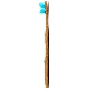 Brosse à dents en Bambou Adulte Medium & Souple Bleue The Humble - C