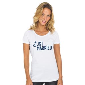 T-shirt Femme - Just Married F - Blanc - Taille M
