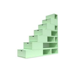 Escalier Cube de rangement hauteur 175 cm Vert Pastel