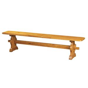 Banc Monastere Chêne Moyen. Pied Lyre.