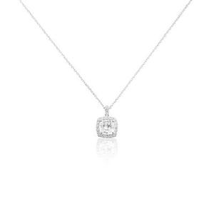 Collier Adrienne Or Blanc Oxyde De Zirconium