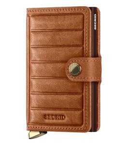 Secrid - Porte-Carte Premium Miniwallet Emboss Lines Cognac - Marron