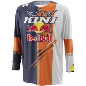 Kini Red Bull Competition V2.1 Maillot Motocross, blanc-orange, taille M