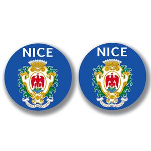 2 badges adhésifs, 06 NICE